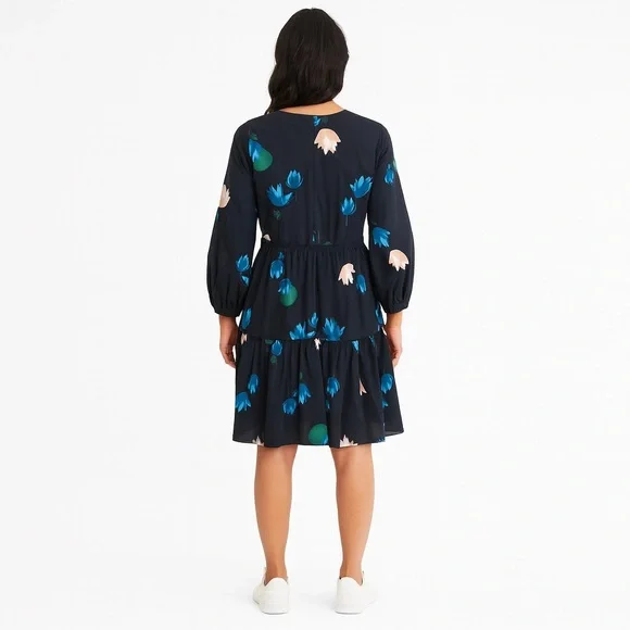 Ann Taylor Floral Midi Dress – Size 4 - Picture 2 of 8